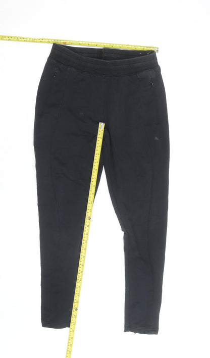 Puma Womens Black Slim Fit Jogger Trousers Size 10