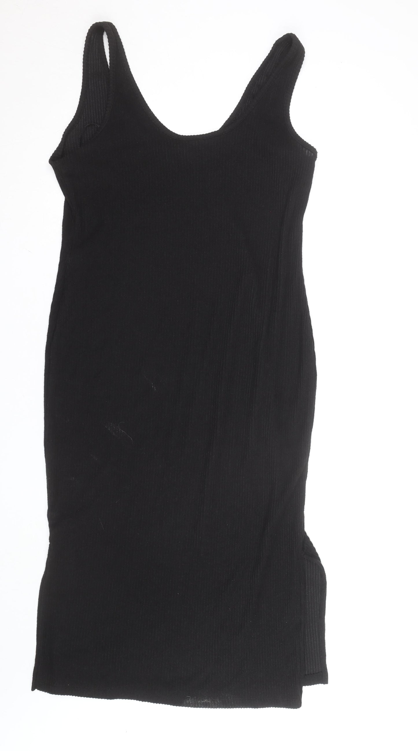 Dunnes Women’s Black Midi Sleeveless Stretch Knit Slip Dress Size L