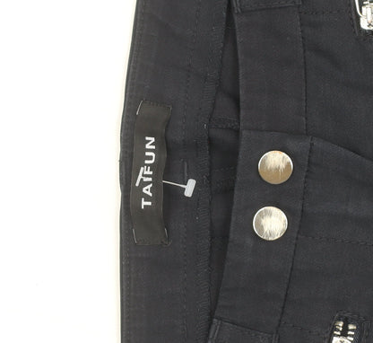 Taifun Women Blue Skinny Stretch Trousers Size 8 Slim Fit