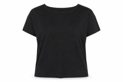 CYRUS Women's Black Knit Short Sleeve Crew Neck Top XL