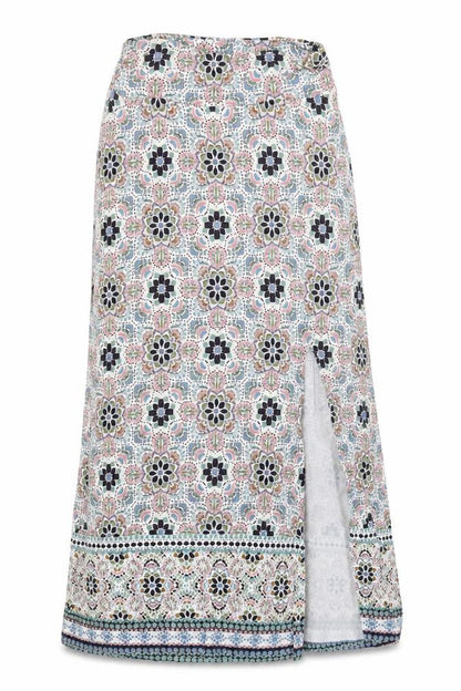 Artisan NY Women's Multicoloured Midi Wrap Cotton Skirt Size M