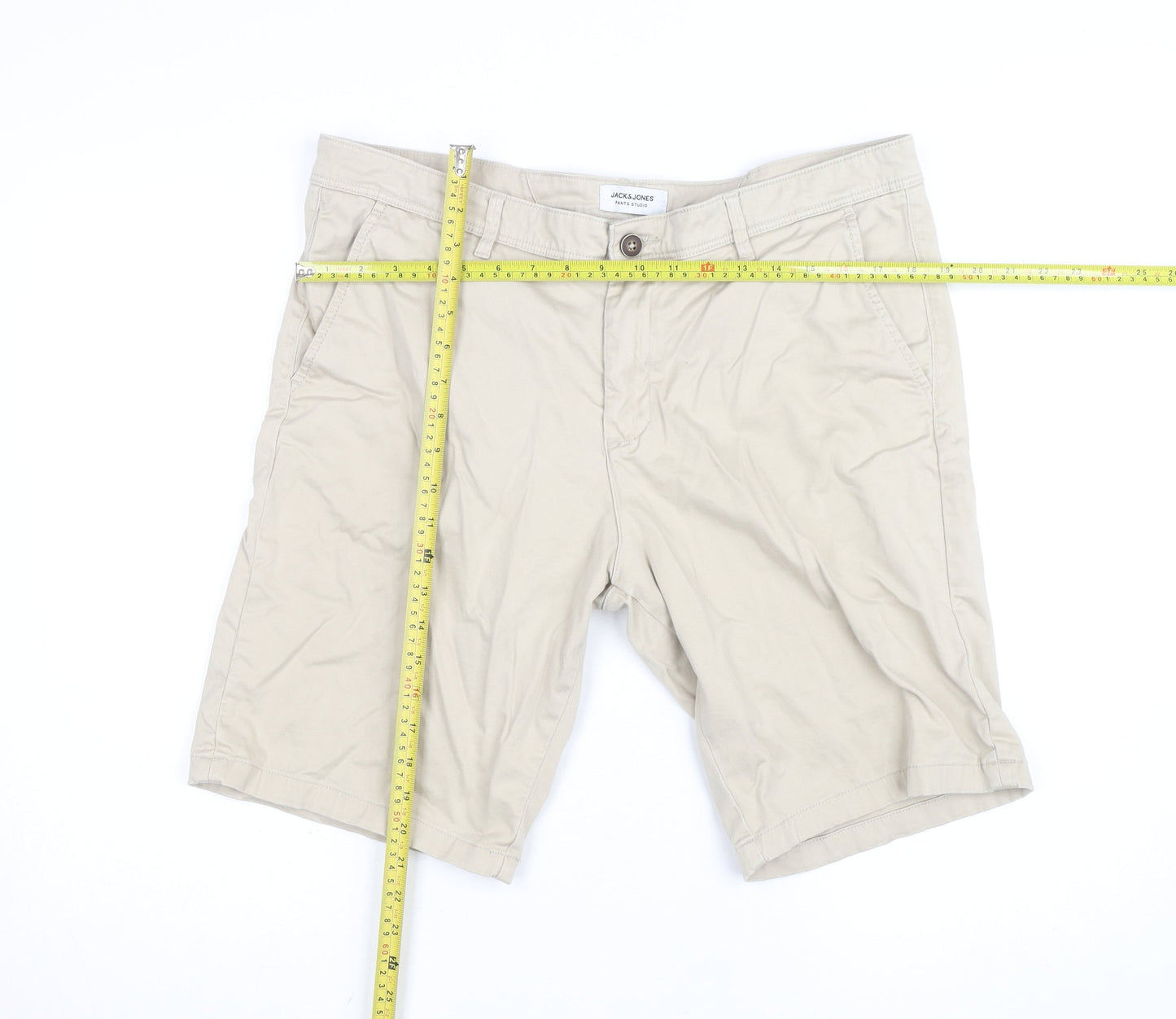 Jack & Jones Men’s Beige Chino Shorts XL Regular Fit