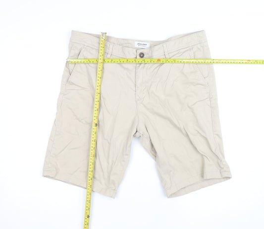 Jack & Jones Men’s Beige Chino Shorts XL Regular Fit