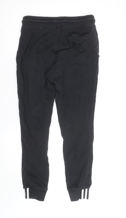 Adidas Women's Black Jogger Trousers Size 8 Slim Fit Activewear