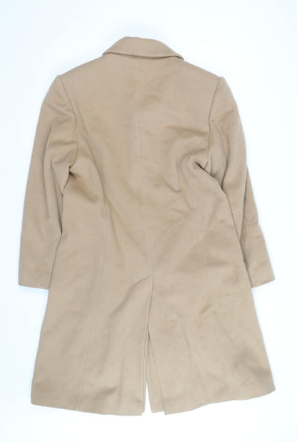 Blarney Woollen Mills Women's Beige Long Wool Overcoat Size 16