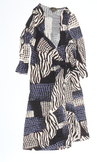 Fenn Wright Manson Women’s Multicoloured Wrap Dress Size 14