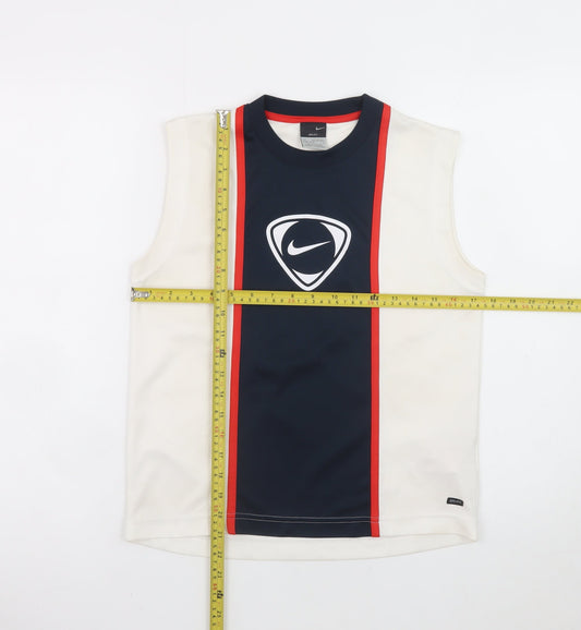 Nike Teens Multicoloured Sleeveless Dri-Fit Sports T-Shirt L