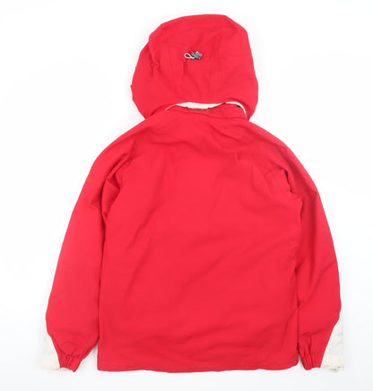 Eider Men's Red Waterproof Ski Jacket Size 38 Hooded Winter Coat