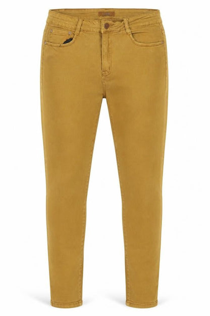 Voggo Men Brown Slim Fit Skinny Denim Jeans Size L