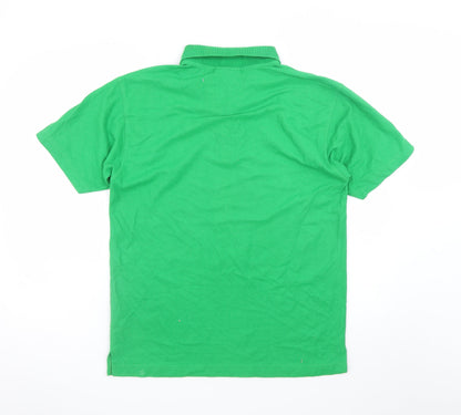 Umbro Men's Green Small Short Sleeve Sports Polo Shirt