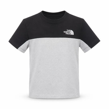 The North Face Unisex Kids Grey Black Short Sleeve Sports T-Shirt M