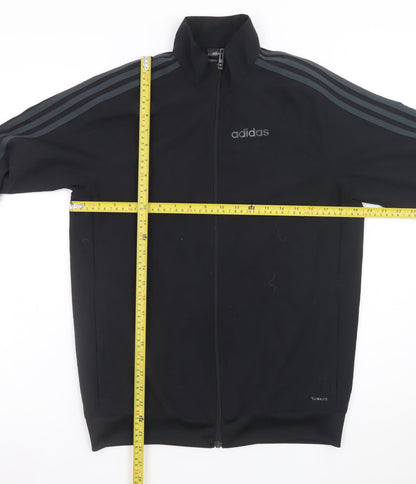 Adidas Mens Black XS Climalite Full Zip Sports Jacket