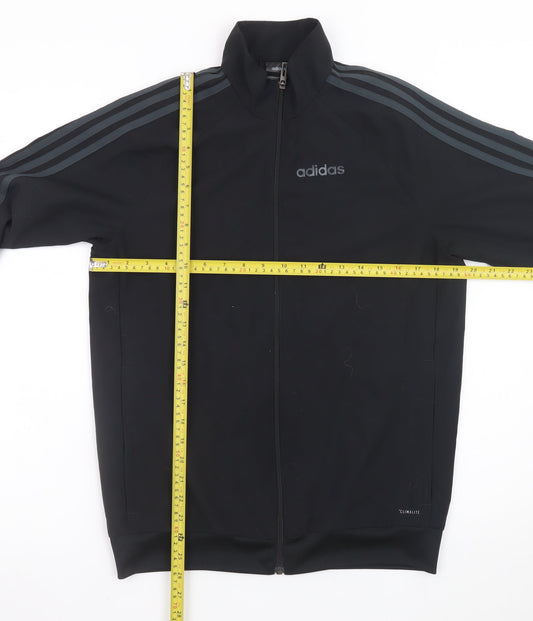 Adidas Mens Black XS Climalite Full Zip Sports Jacket