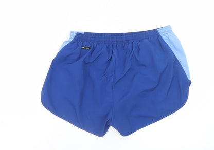 Nike Women's Blue Dri-FIT Running Shorts Size 12 Quick Dry