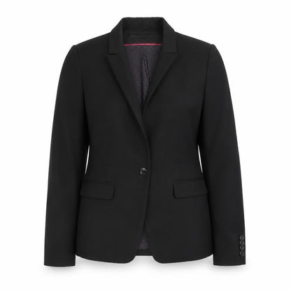 Next Women Black Tailored Single-Breasted Blazer Size 14