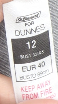 Dunnes Women’s Grey V-Neck Long Sleeve Cardigan Size 12