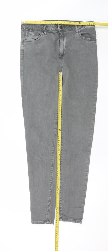 ASOS Women’s Grey Skinny Jeans L 32W 34L Cotton Stretch Denim