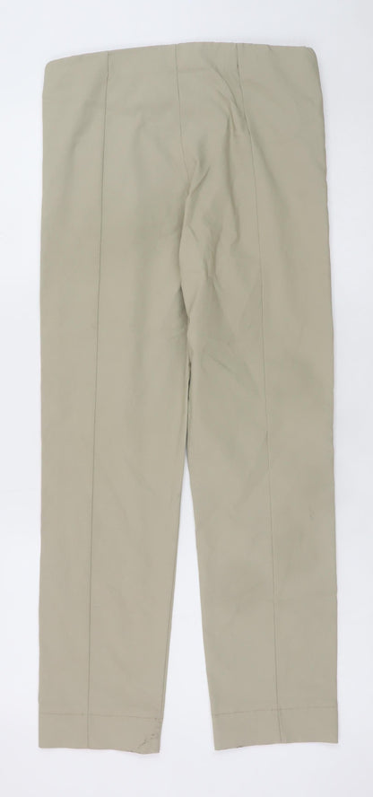 D.E.C.K by Decollage Womens Beige Chino Stretch Trousers L