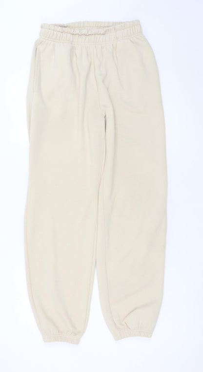 Dunnes Stores Women’s Beige XS Elastic Waist Fleece Sweatpants