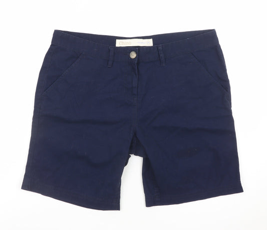 Next Men’s Blue Chino Shorts L Regular Fit Cotton Summer Wear