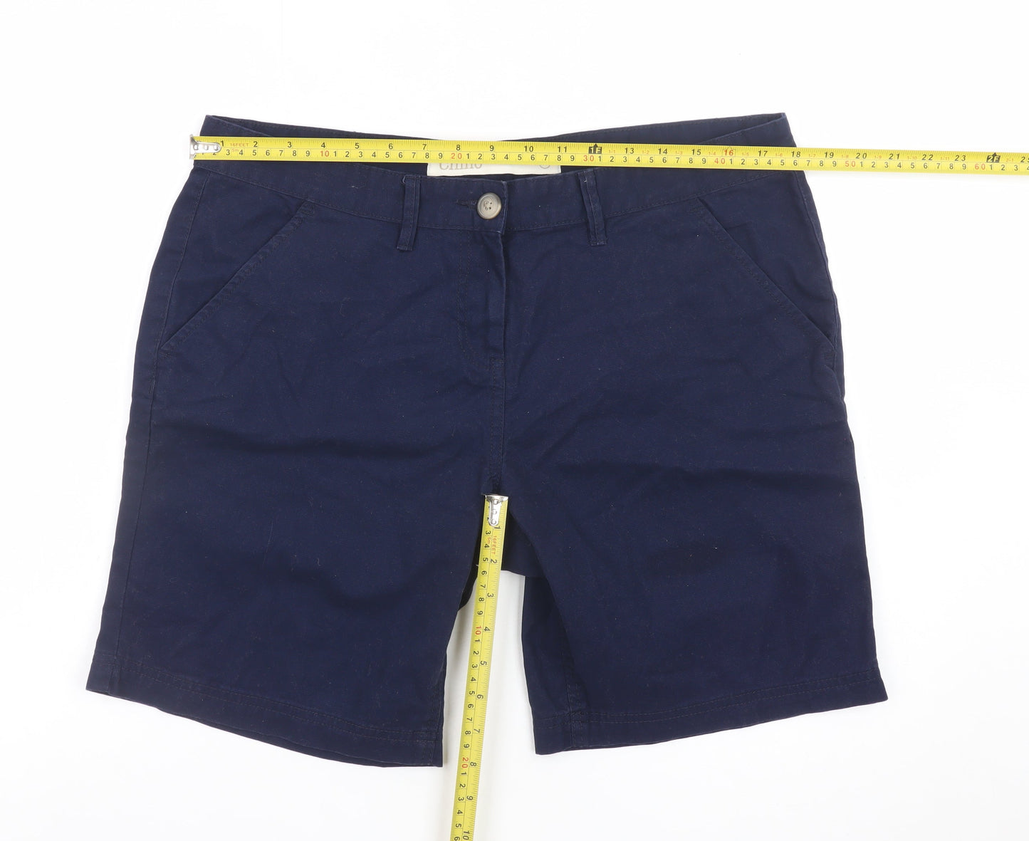 Next Men’s Blue Chino Shorts L Regular Fit Cotton Summer Wear