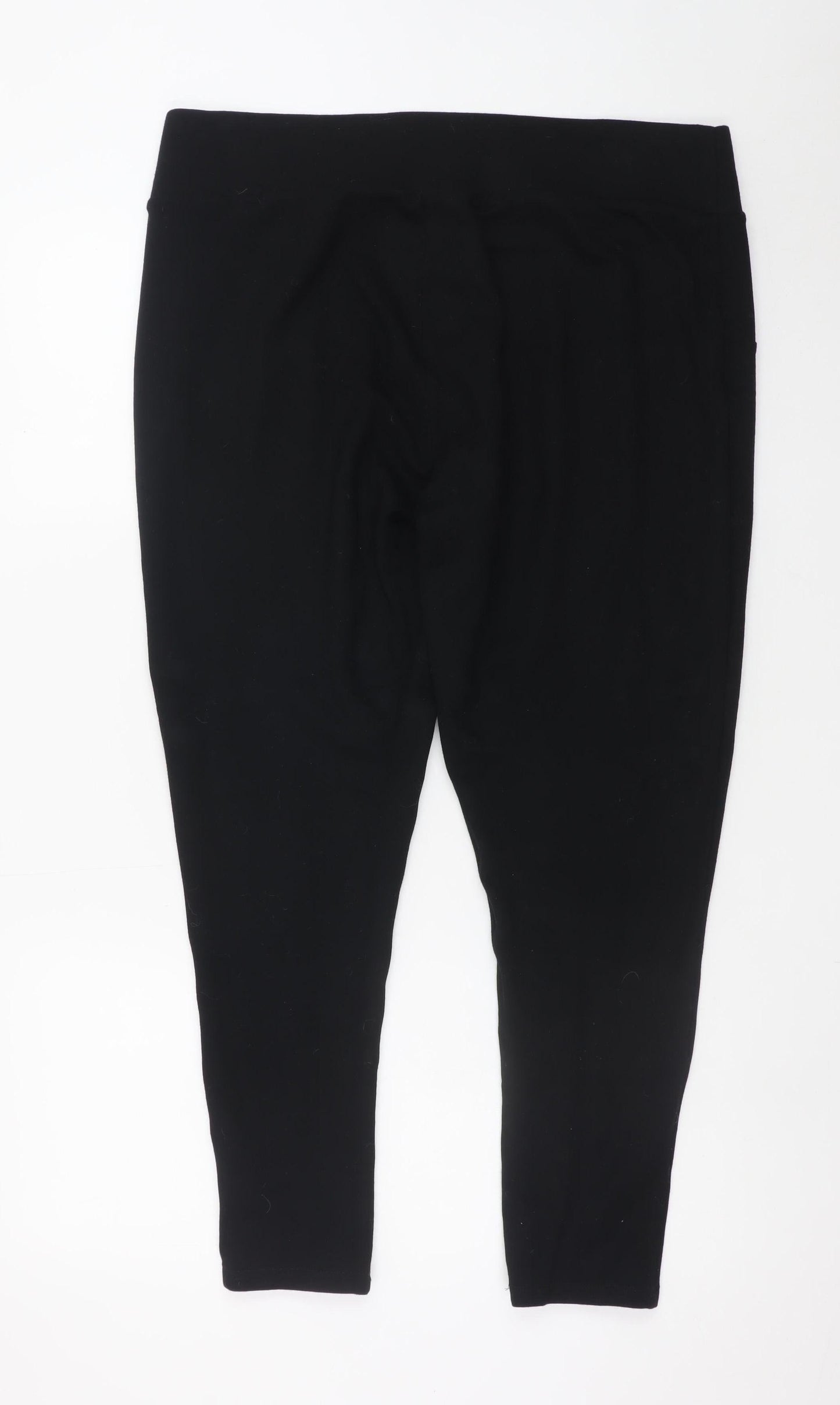 F&F Women’s Black Cotton Stretch Leggings Size 20