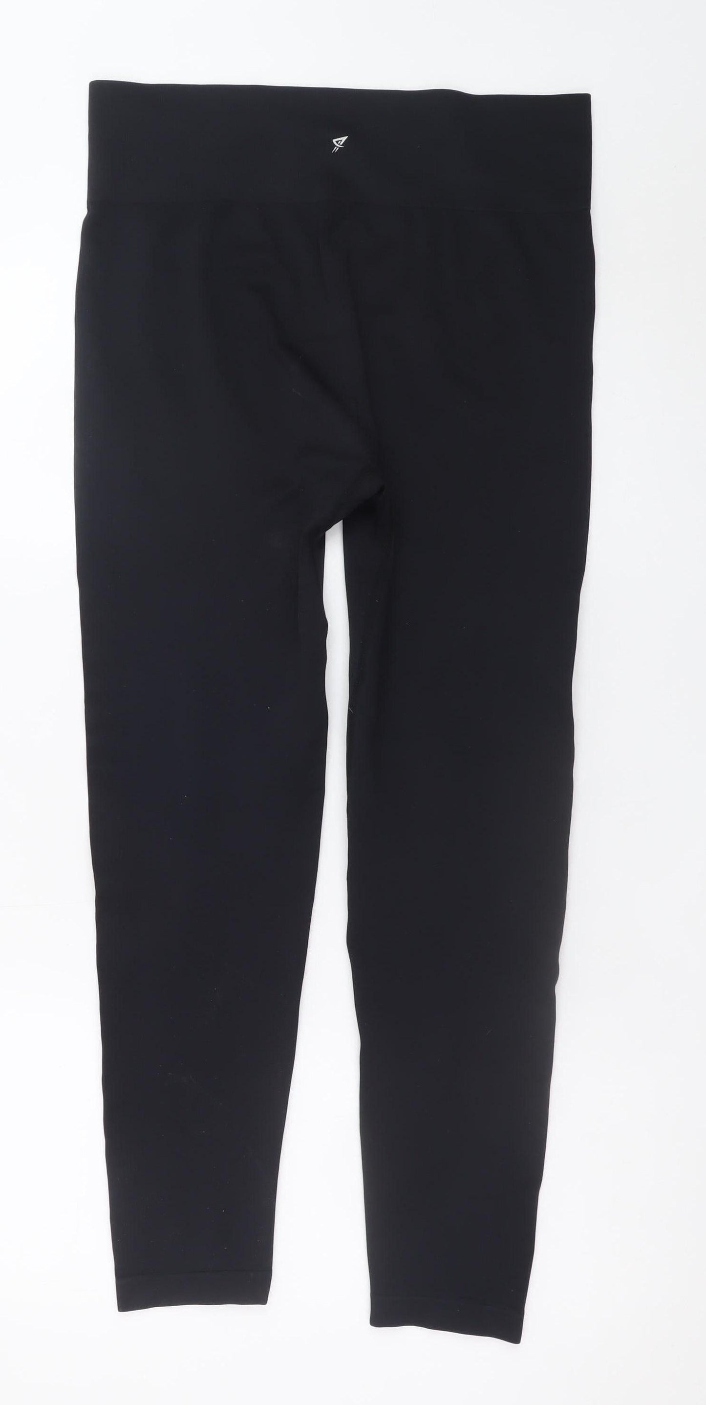 Primark Women Black XL High Rise Ankle Leggings Polyester Stretch