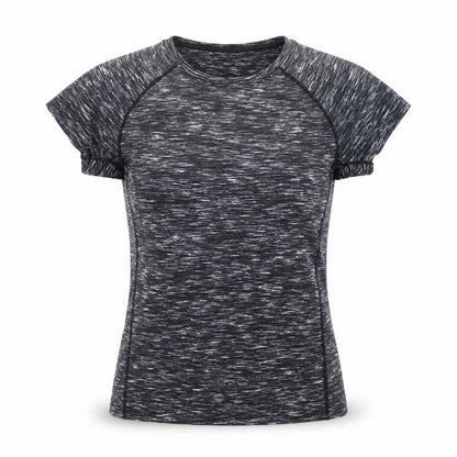 Atmosphere Womens Black Grey Short Sleeve Activewear T-Shirt Size 8