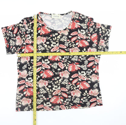Eastex Women's Multicoloured Floral Jersey T-Shirt Size 12