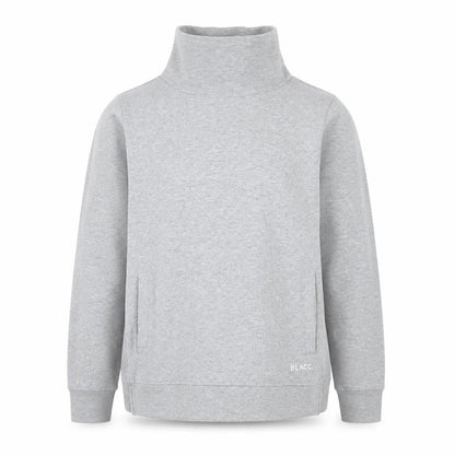 BLACC Men's Grey High Neck Pullover Sweatshirt Medium