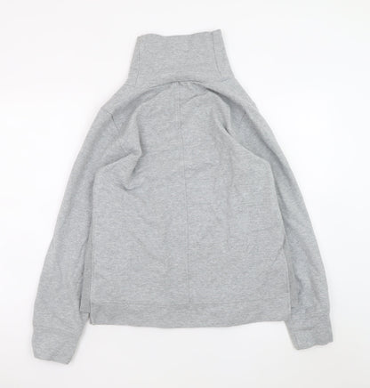 BLACC Men's Grey High Neck Pullover Sweatshirt Medium