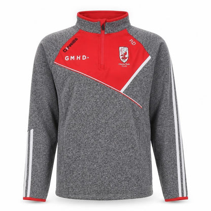O'Neill Men's Grey Red 1/4 Zip Sports Sweatshirt Size S