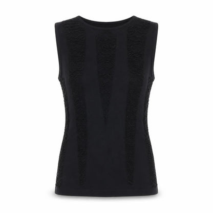 Collusion Women's Black Sleeveless Slim Fit Tank Top M/L