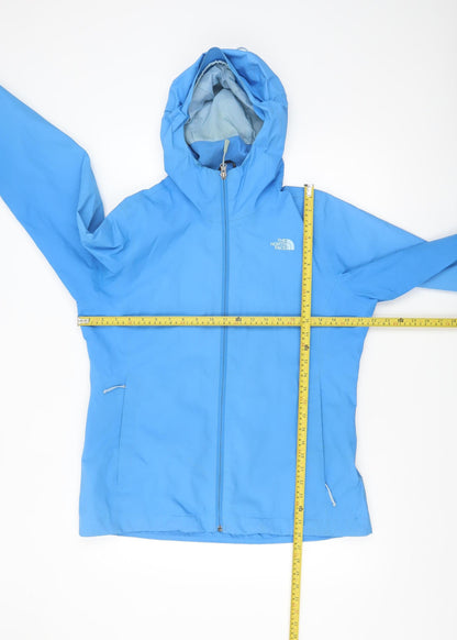 The North Face Womens Blue Waterproof L Hooded Rain Jacket