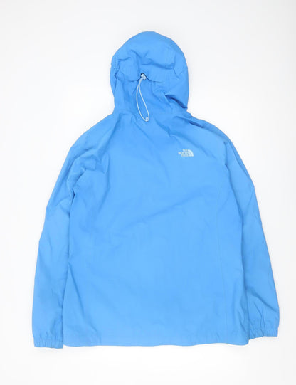 The North Face Womens Blue Waterproof L Hooded Rain Jacket