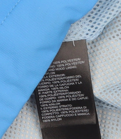 The North Face Womens Blue Waterproof L Hooded Rain Jacket