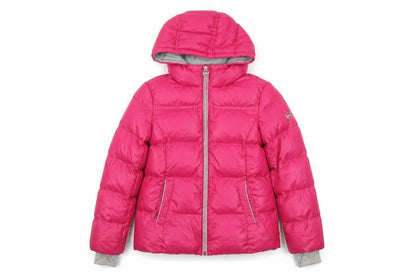 Michael Kors Women’s Pink Puffer Hooded Jacket Size 10 Winter Warm