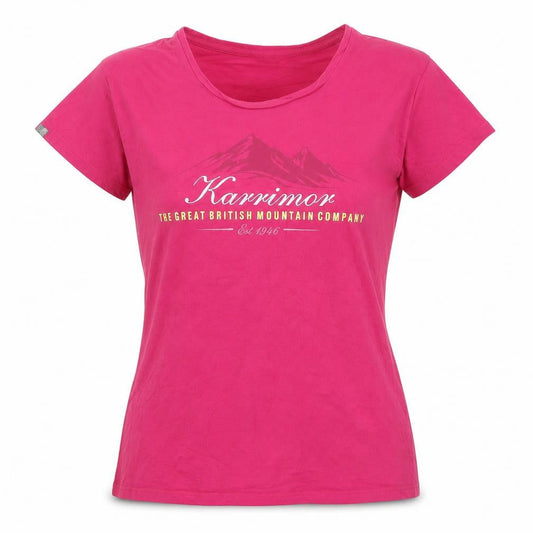 Karrimor Womens Pink Short Sleeve Crew Neck T-Shirt Size 18