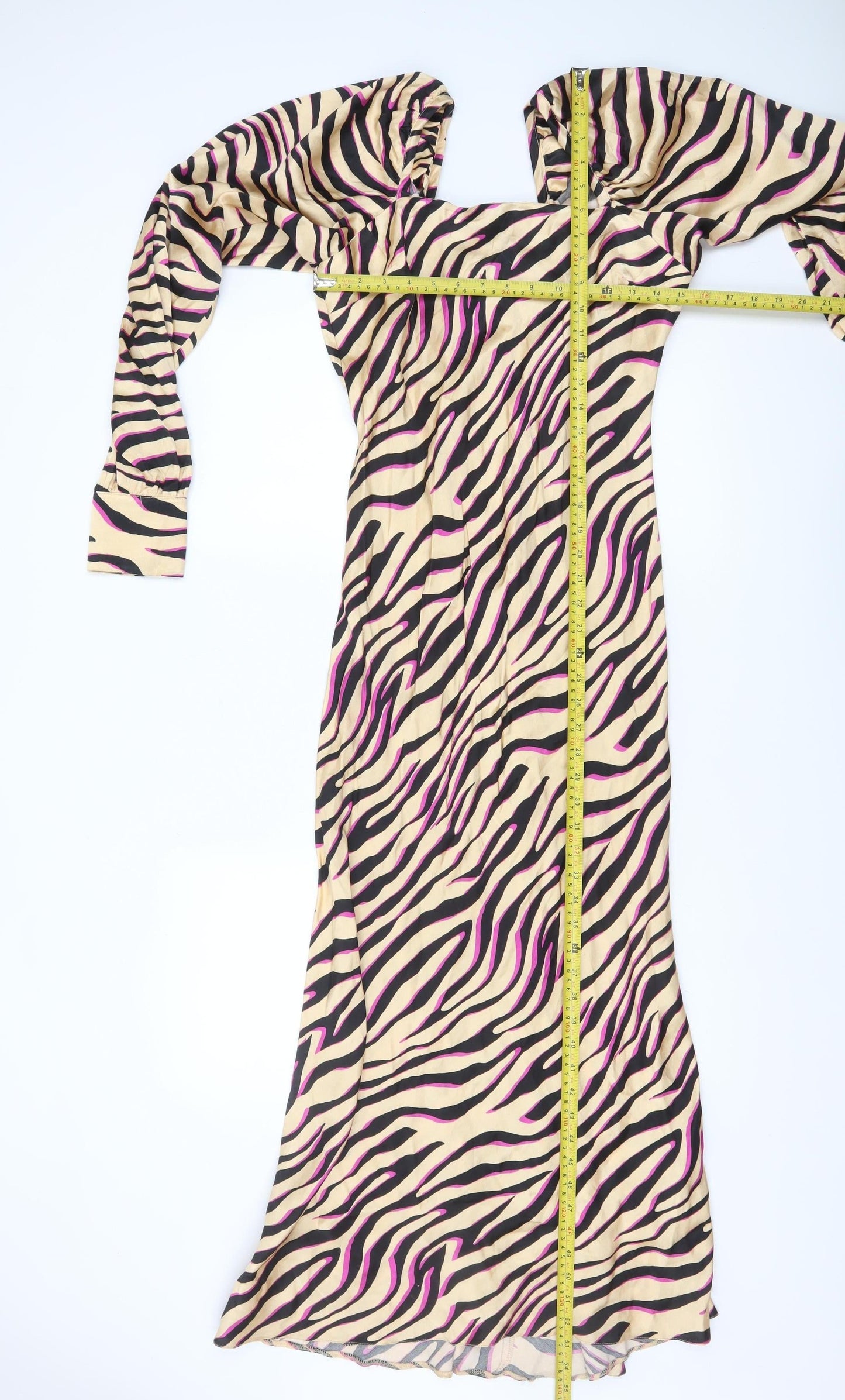 ASOS Women’s Multicoloured Animal Print Midi Bodycon Dress Size 10