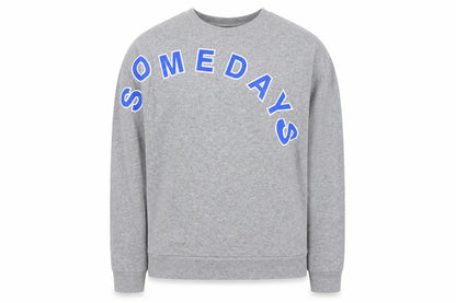 Collusion Men’s Grey 'Somedays' Graphic Pullover Sweatshirt XS