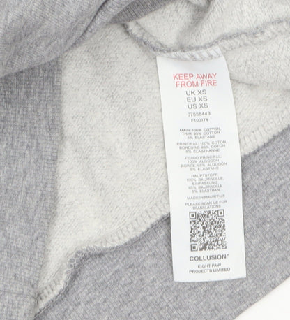Collusion Men’s Grey 'Somedays' Graphic Pullover Sweatshirt XS