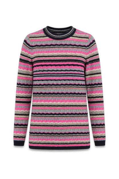 ASOS Women’s Multicoloured Stripe Long Sleeve Crew Neck Knit Jumper Size 8