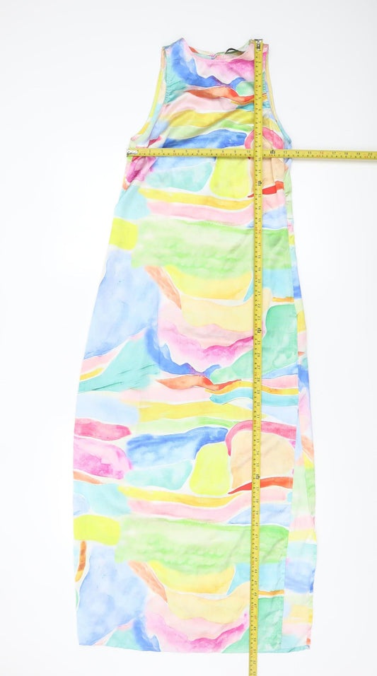 ASOS DESIGN Women's Multicoloured Size 4 Long Slip Dress