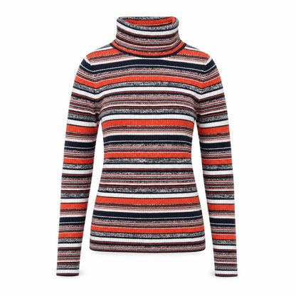 ASOS Women's Multicoloured Roll Neck Striped Jumper Size 4