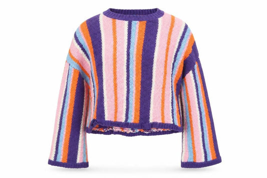 ASOS Women’s Multicoloured Striped Knit Jumper UK 10 Acrylic