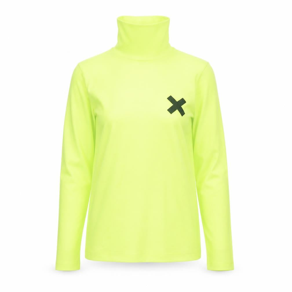 Collusion Womens Yellow Roll Neck Long Sleeve Slim Fit Top Size 8
