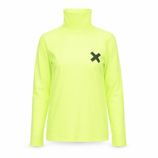 Collusion Womens Yellow Roll Neck Long Sleeve Slim Fit Top Size 8