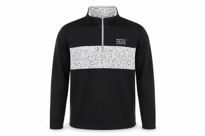 Atlas For Men Black L Fleece 1/4 Zip Outdoor Sweatshirt