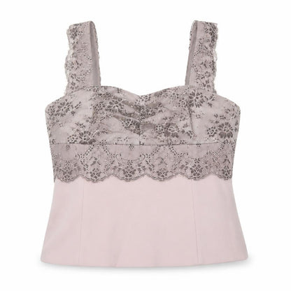 Presen De Luxe Women's Beige Lace Camisole Formal Top UK 18