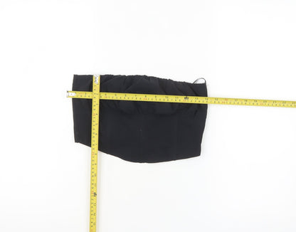 Bershka Women's Black 100% Cotton Strapless Camisole Top Size 12